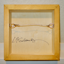 Load image into Gallery viewer, Image of back of art work to show the hanging wire.
