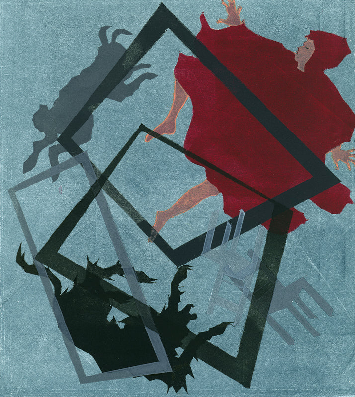 Red Riding Hood, Wolf, Rabbit and House