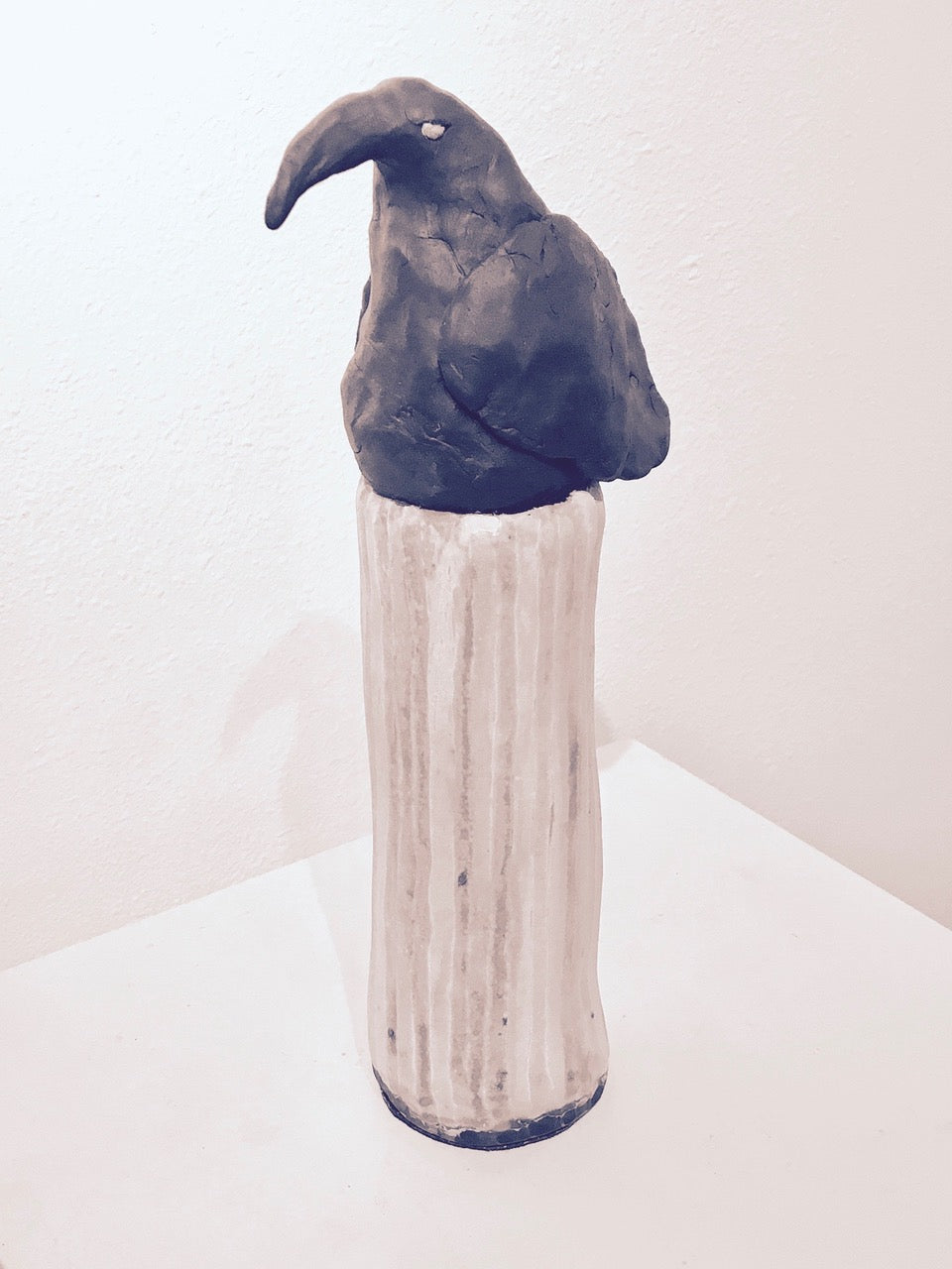 Black Bird on Column