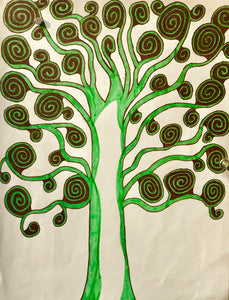 Tree with Swirls