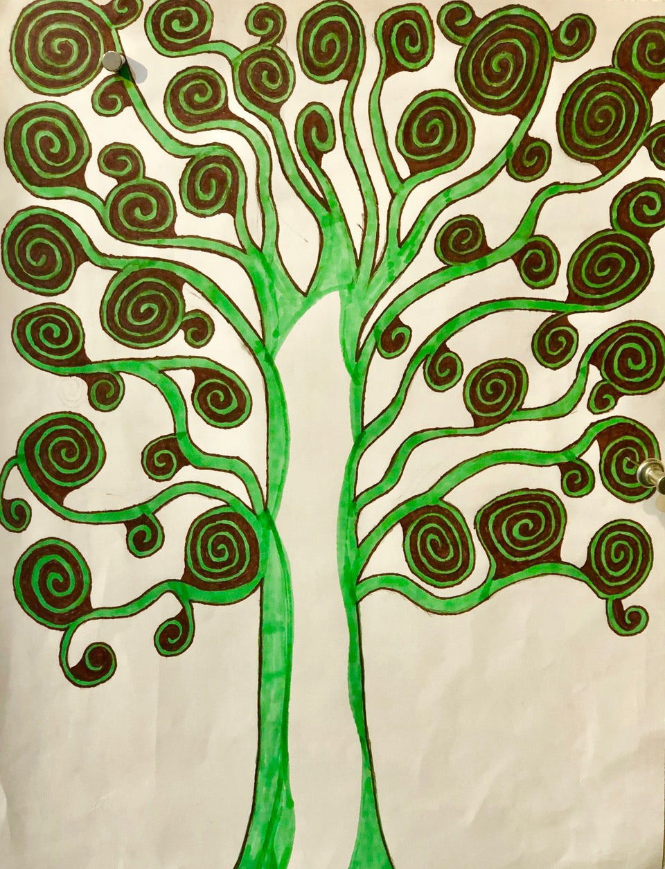 Tree with Swirls