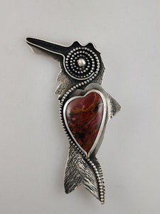 Hummingbird Brooch